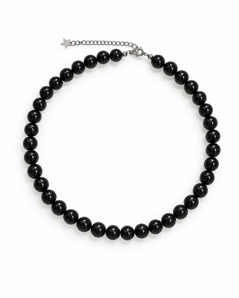 COLLAR AGATA NEGRO