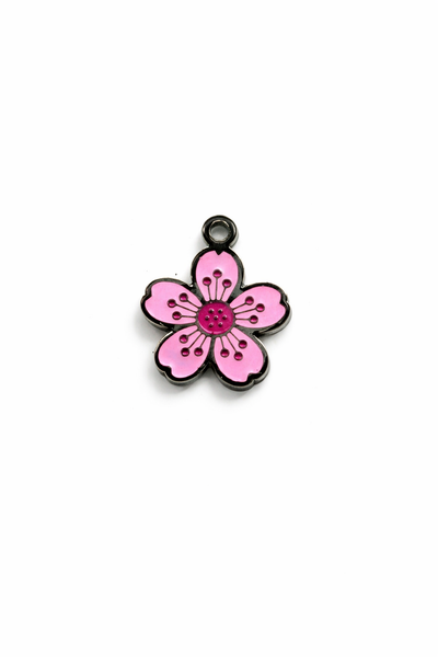 Charm Flor Plateado